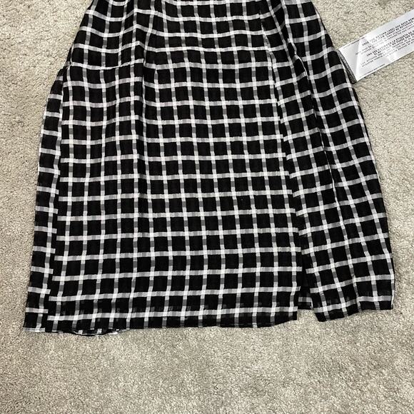 Dress the Population NWT Kallan Plaid Grid Mini Dress Black White Sleeveless XS - Picture 15 of 16